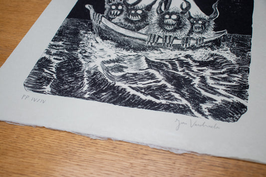 SAILING MONSTERS - (Limited Edition Lithography)